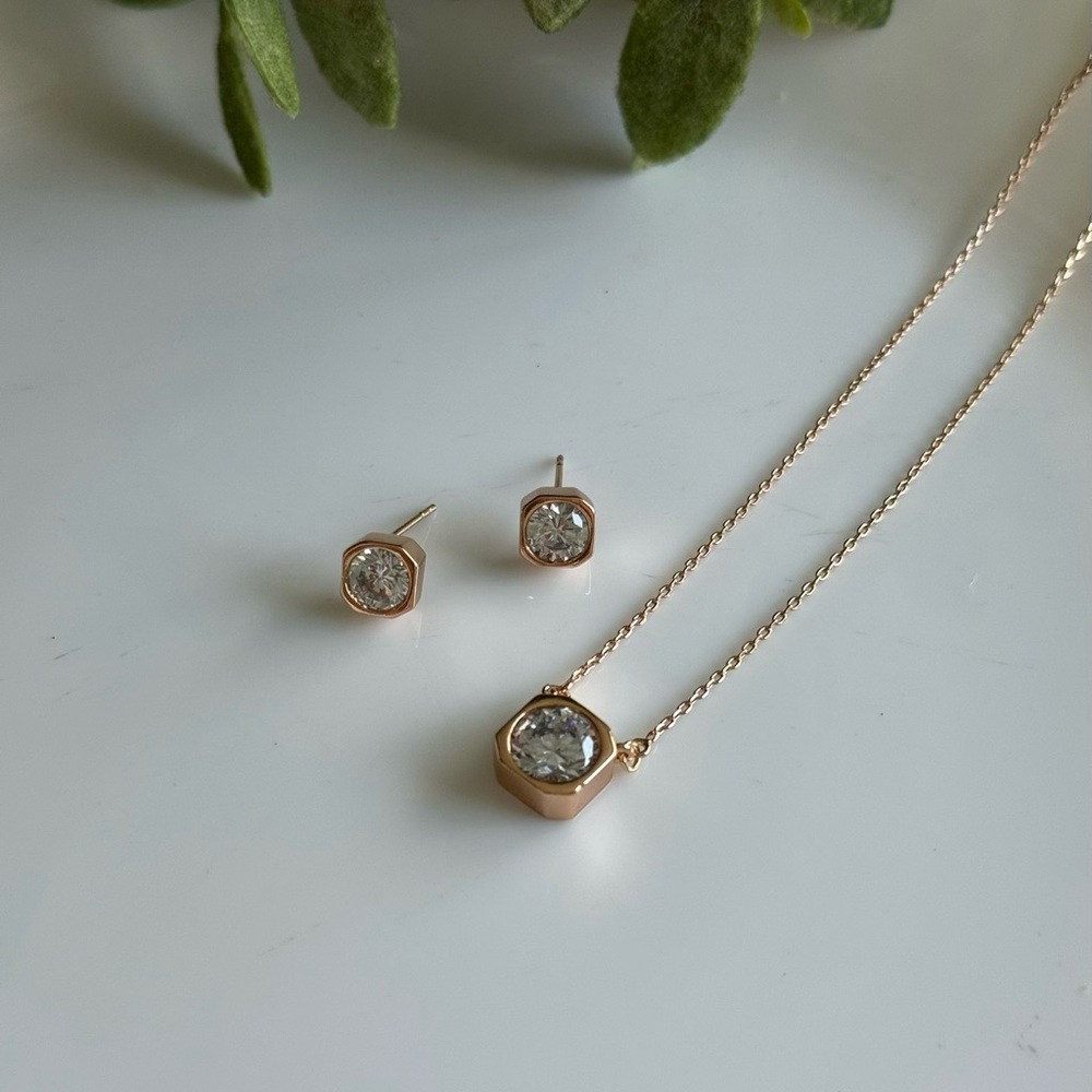 18k gold color set environmental copper